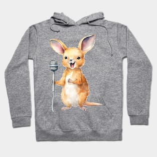 Kangaroo Singing Hoodie